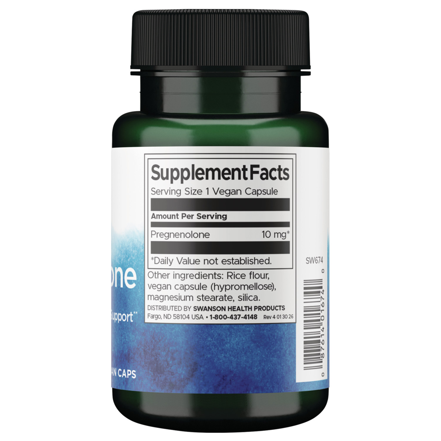 Swanson Pregnenolone 10 mg 90 Capsules