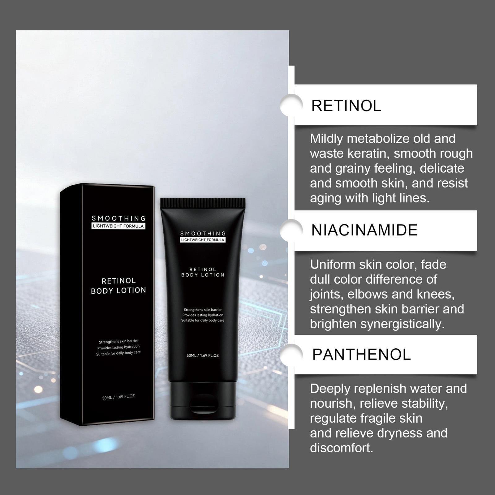DRMTLGY Retinol Body Lotion Firms + Enhances Elasticity 50ML