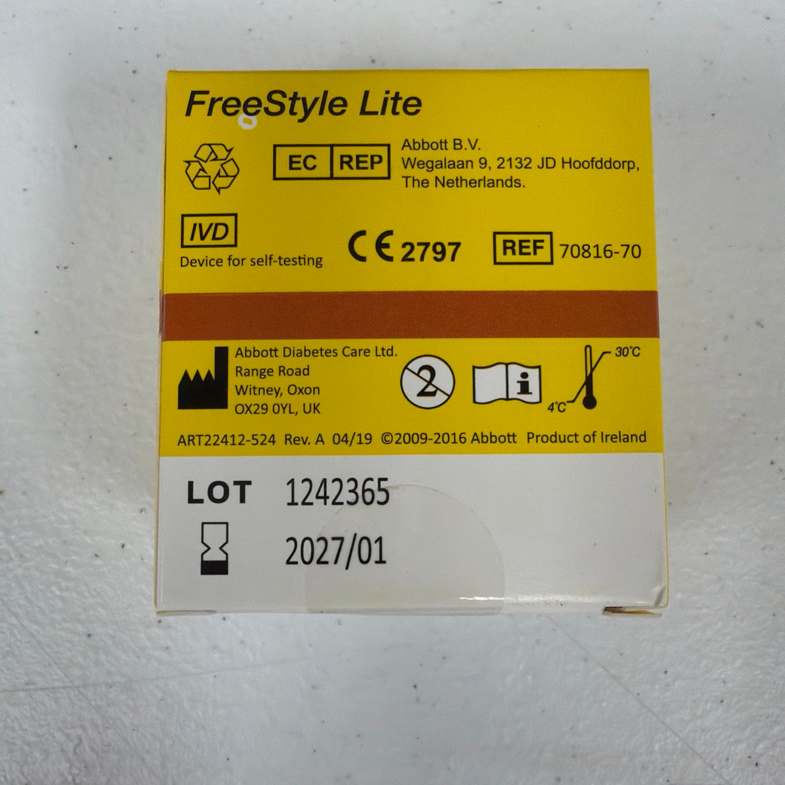 50 count lite test strips free-style – 400 strips (8 x 50)
