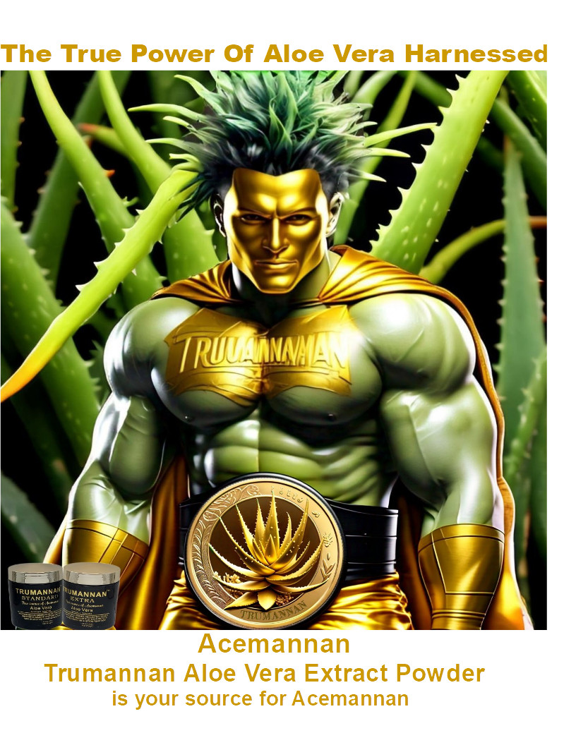 Trumannan Extra 40 % Acemannan Aloe Vera Inner Gel Extract Powder