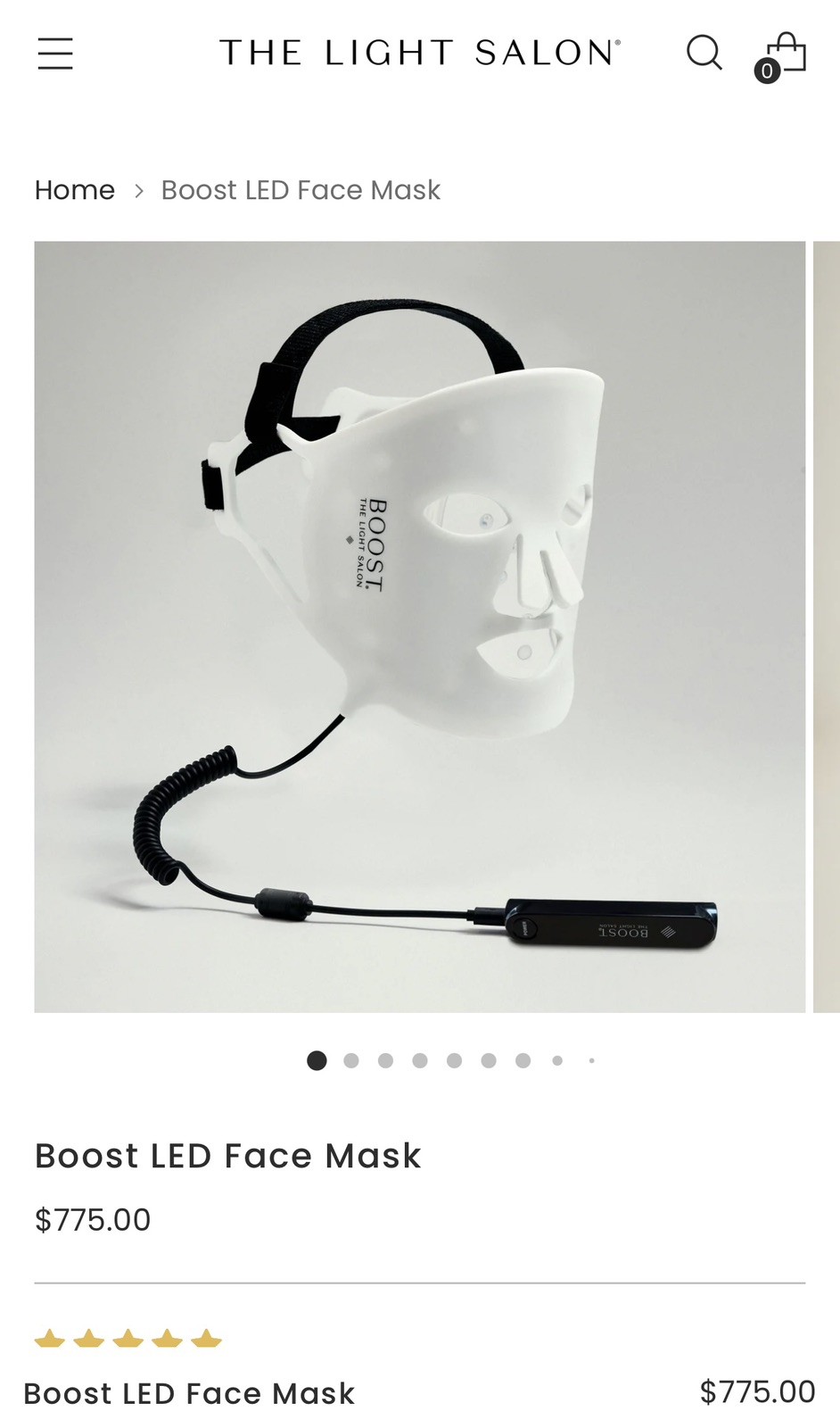 The Light Salon Boost LED Face Mask