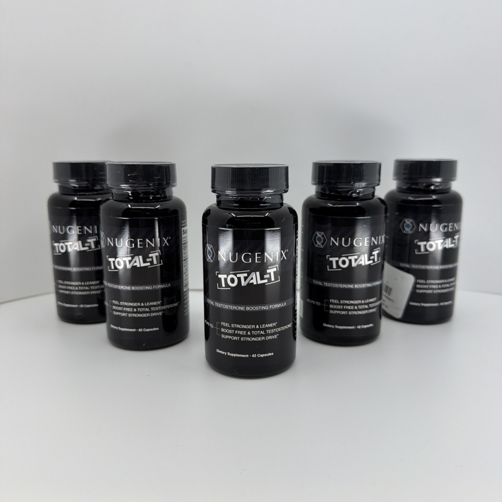 NUGENIX TOTAL T 5 PACK Testosterone Booster for Men, Energy, Endurance NEW