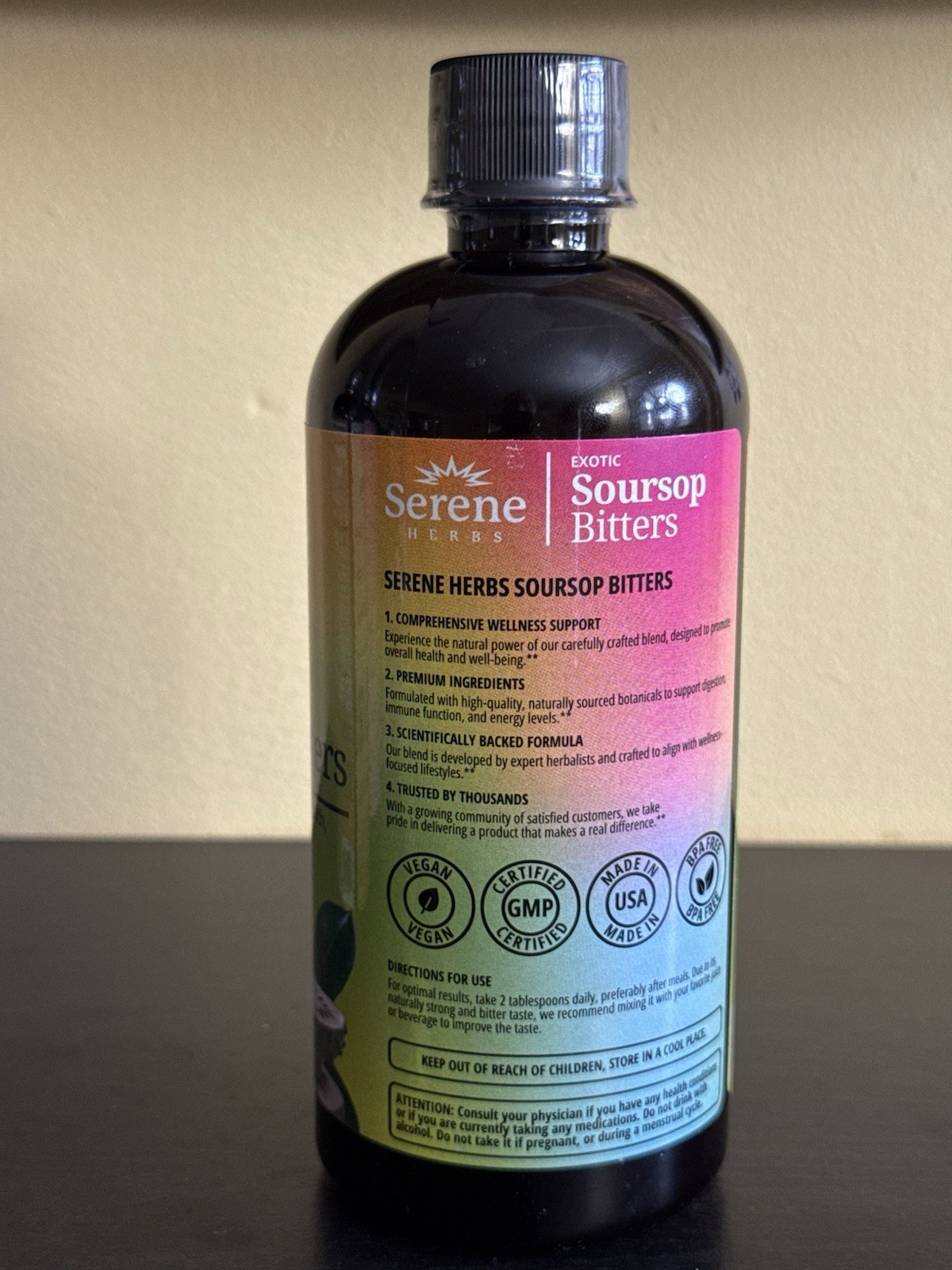 Serene HERBS Soursop Bitters & Black Seed Bitters Bundle Detox And Cleanse