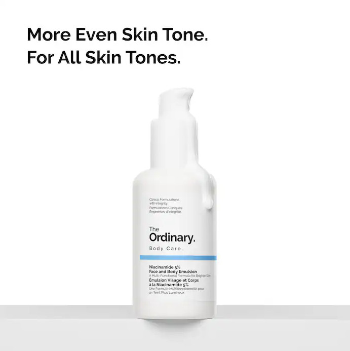 NIB 100% Authentic The Ordinary Niacinamide 5% Face and Body Emulsion, 3.4 oz