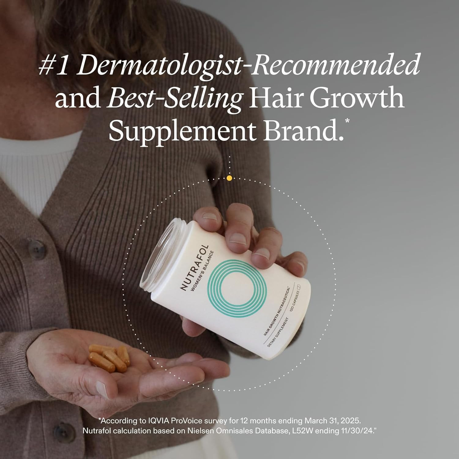 Nutrafol Women’S Balance Hair Growth Supplements, Ages 45 and Up, Clinically Pro