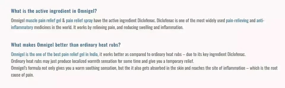 Omnigel Pain Relief Gel – Pack of 3 (20g Each) | Fast Relief | Long Expiry