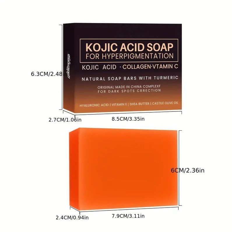 2pcs Kojic Acid Soap for Skin Brightening Dark Spot Corrector