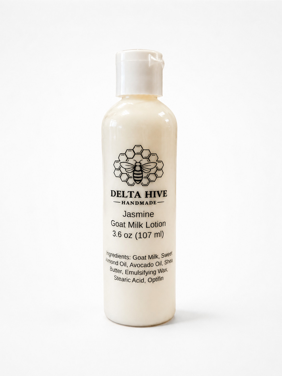 Delta Hive Creamy Moisturizing Goat Milk Lotion – Jasmine Scented 3.6 oz