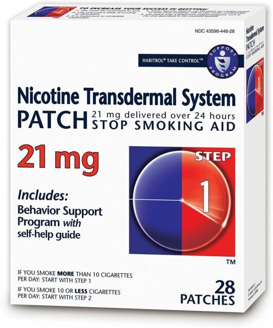 Habitrol 300023717 21mg Stop Smoking Patch – 28 Count
