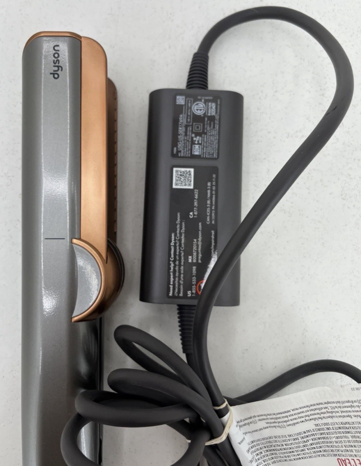 Dyson Airstrait Flat Iron/Straightener Hair Styling Tool Silver/Copper