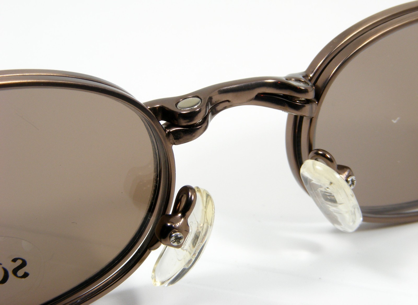 SOLANO A. Copper Eyeglasses 2033 48-19-135 Magnetic Clip-On Brown Polarized Lens