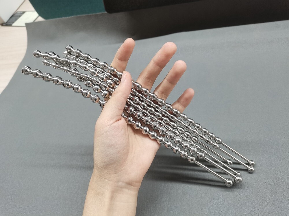 Male Stainless Steel Long Sounds Sounds Beads Sounding Rod Insert Plug Enhancer