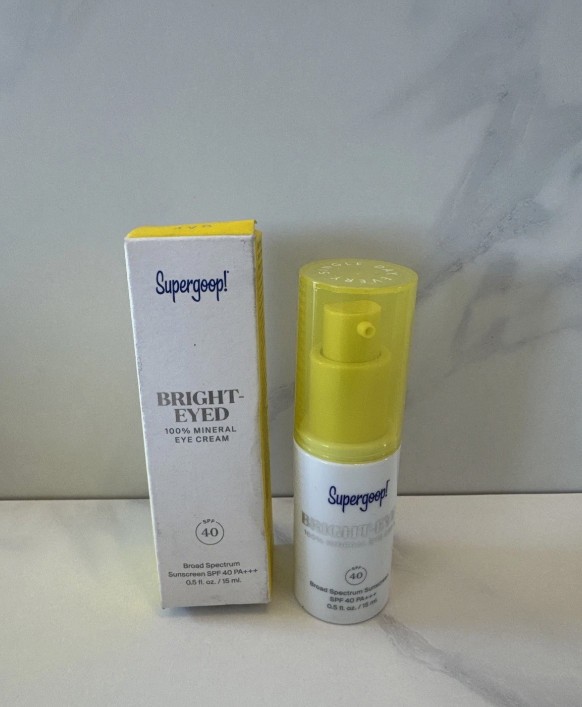 Supergoop! Bright-Eyed 100% Mineral Eye Cream SPF 40 Sunscreen 0.5 fl oz Ex08/27