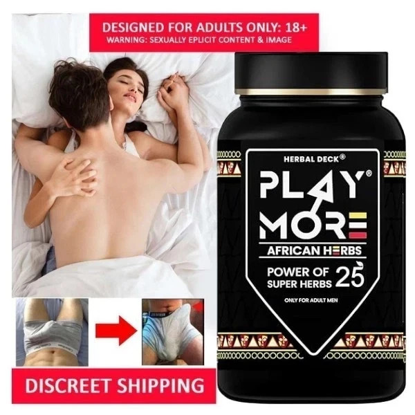 African Herbal Play More Powder Mens Energy Vitality and Health Support