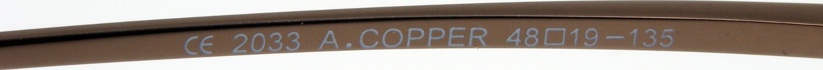 SOLANO A. Copper Eyeglasses 2033 48-19-135 Magnetic Clip-On Brown Polarized Lens