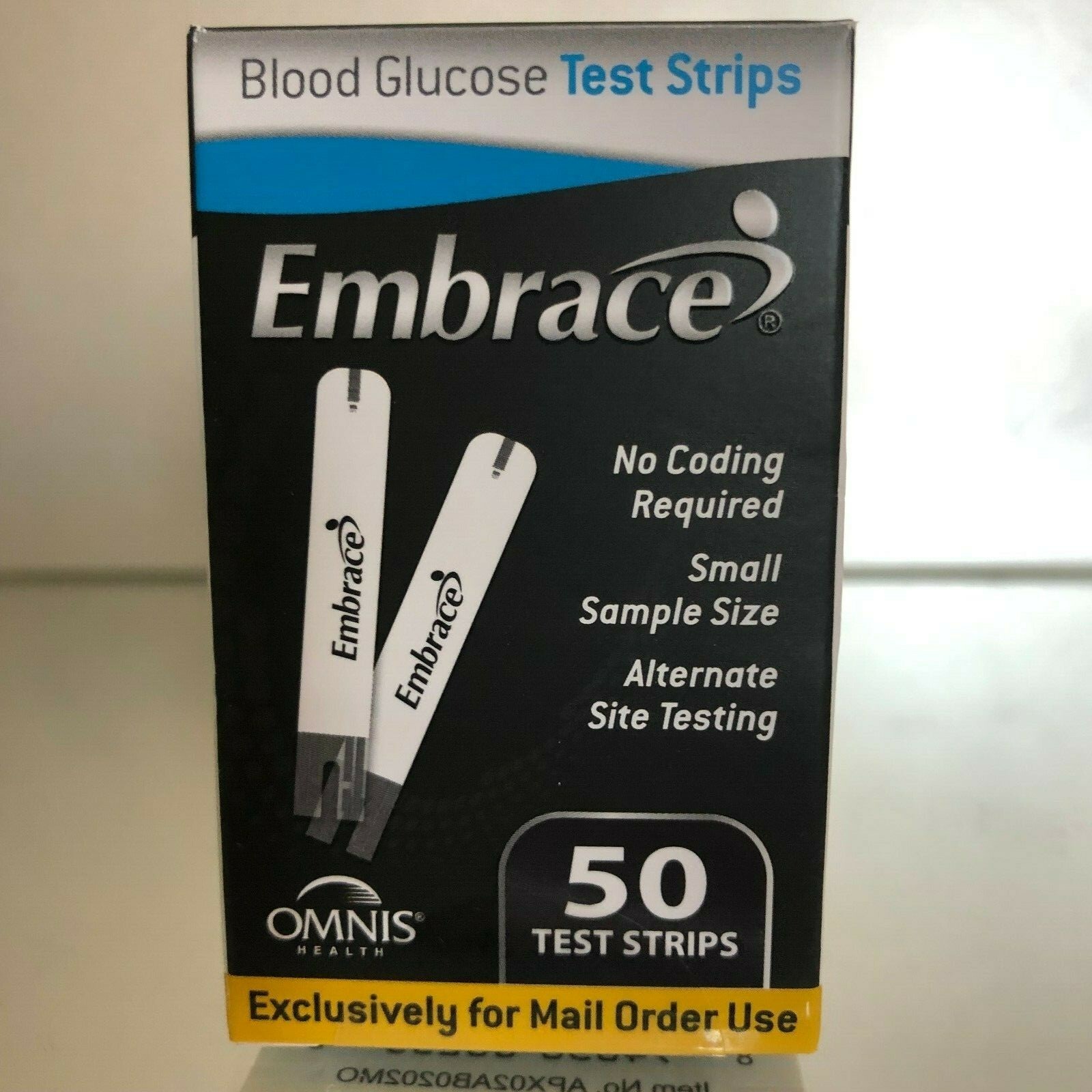 Embrace Blood Glucose Test Strips 50 Count. EXP 05/05/2025 FREE SHIPPING