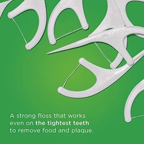 DenTek Floss Pick Dispenser with Triple Clean Floss Picks, 60 Count (Pack of 3)
