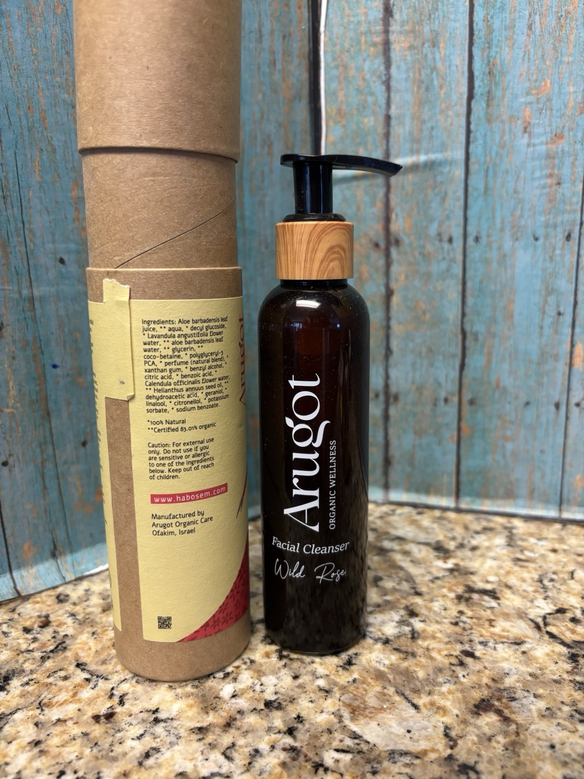 Arugot Wild Rose Organic Face Wash 5.29 Fluid ounces – From Israel
