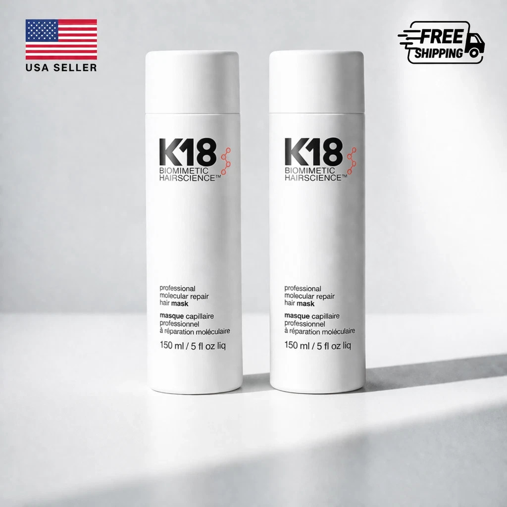 Lot Of 2 K18 Biomimetic Hairscience Leave-in Molecular Repair Hair Mask- 150ml