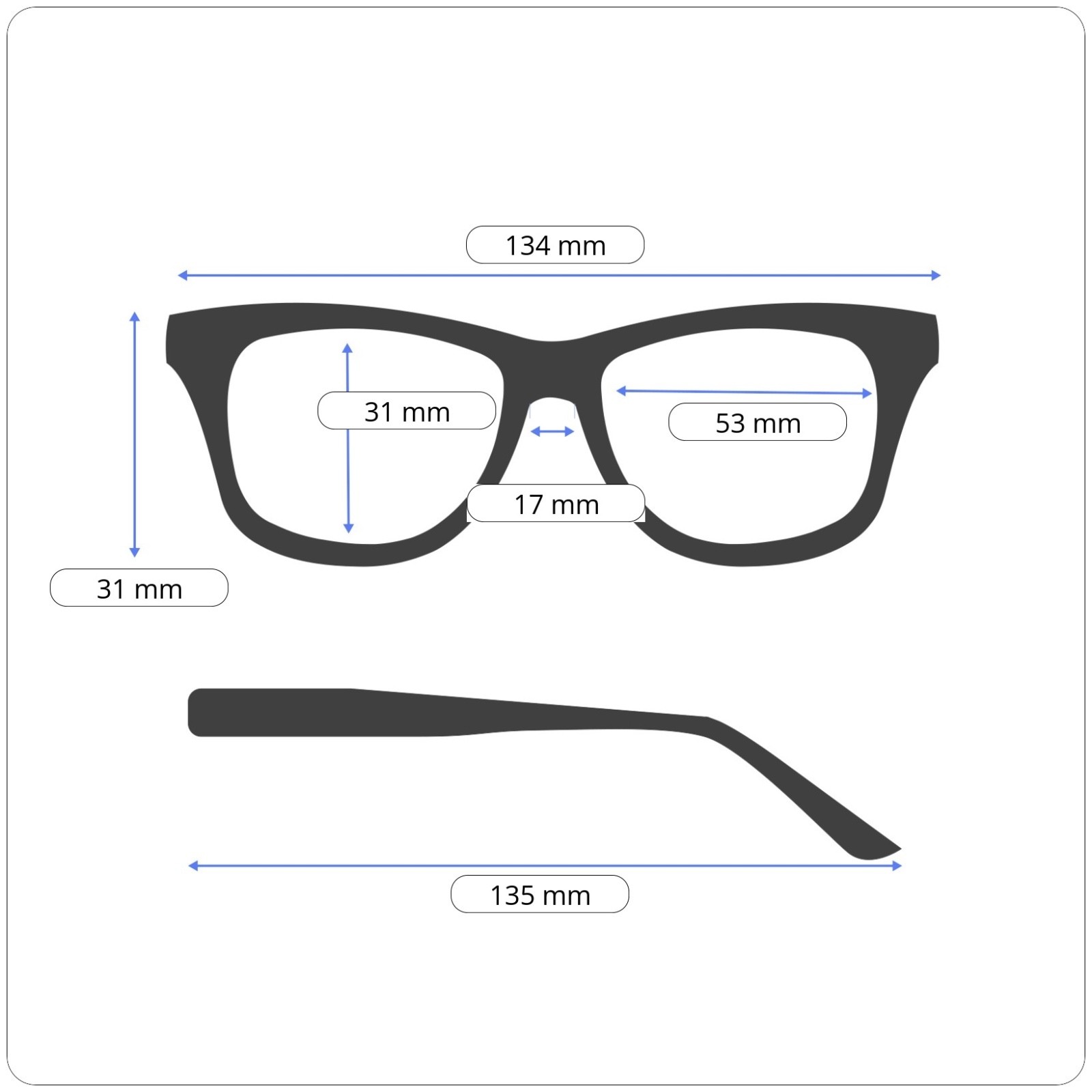LINDBERG SPIRIT 2083 032/B1E8 T507 K24M/10 Grey Black Eyeglasses 53-17-135 B:31