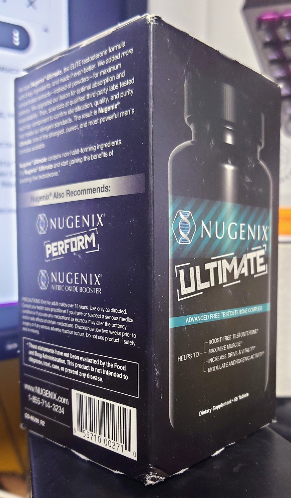 Nugenix Ultimate Free Testosterone Booster Supplement – 56 Ct- EXP: 11/2026