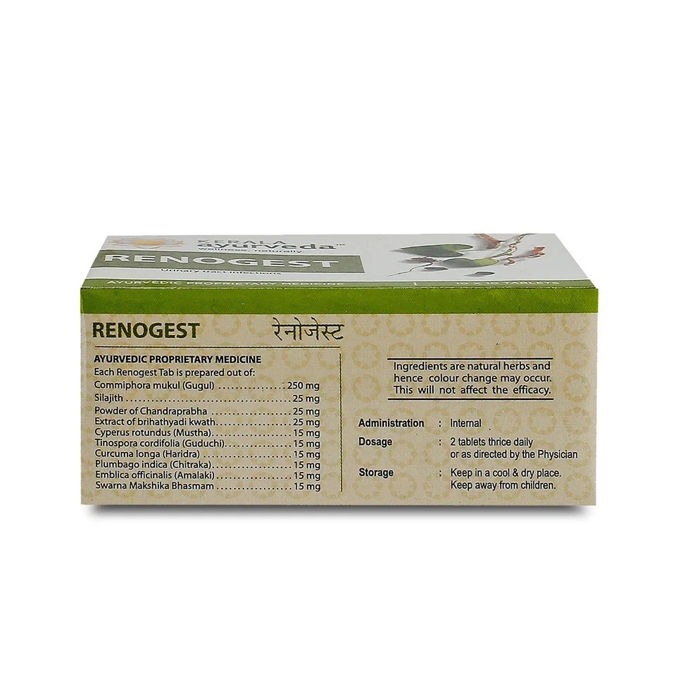 Kerala Ayurveda RENOGEST Tablet 100 Nos Herbal Ayurvedic Wellness