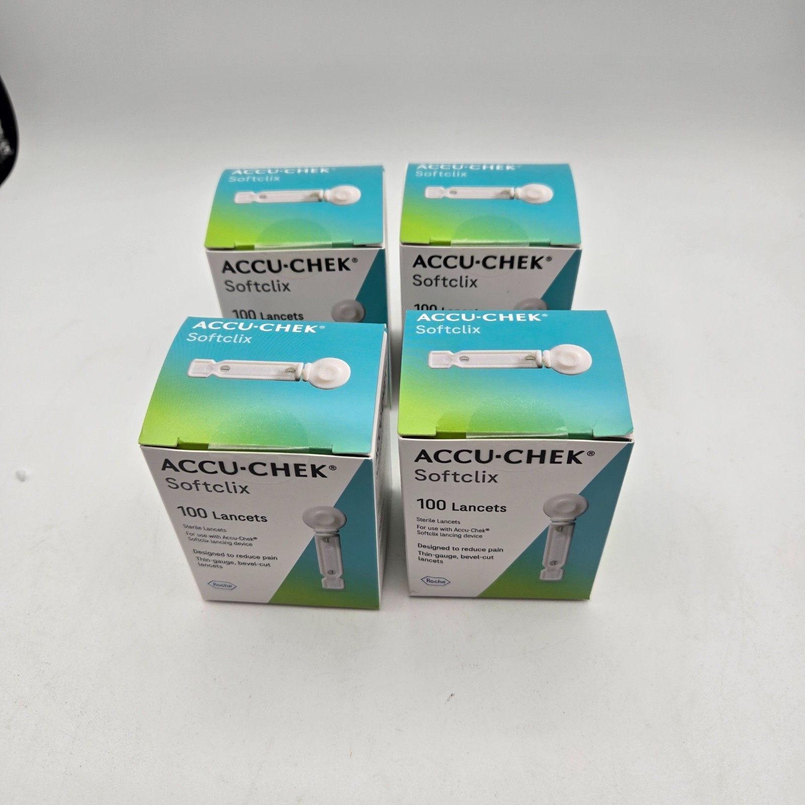 Accu-Chek SoftClix Lancets Lot of 4 Boxes 100 Count Each Exp 12/2029 New