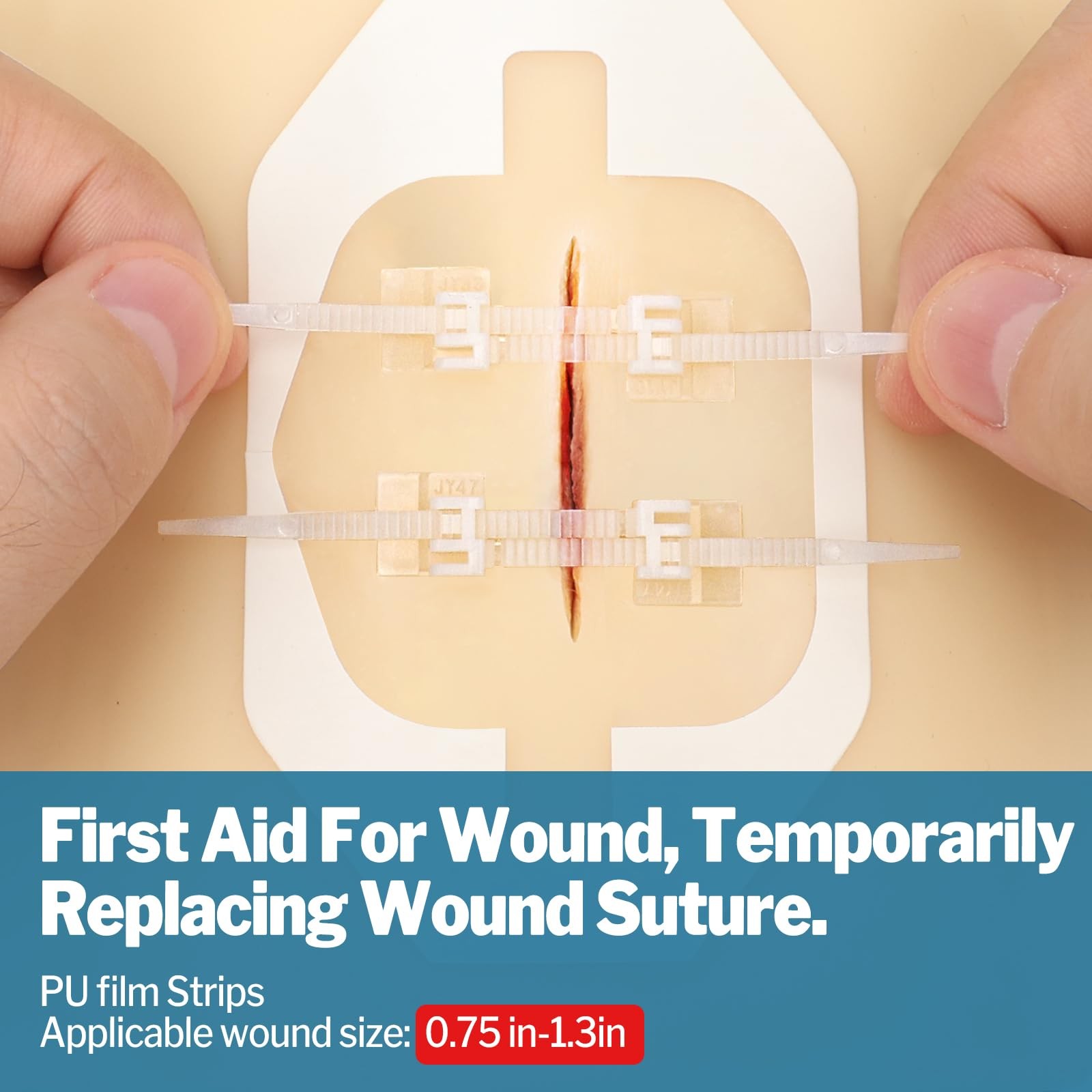 14 Pack Emergency Wound Closure Kit With Butterfly Bandages & Zip Stitch Device