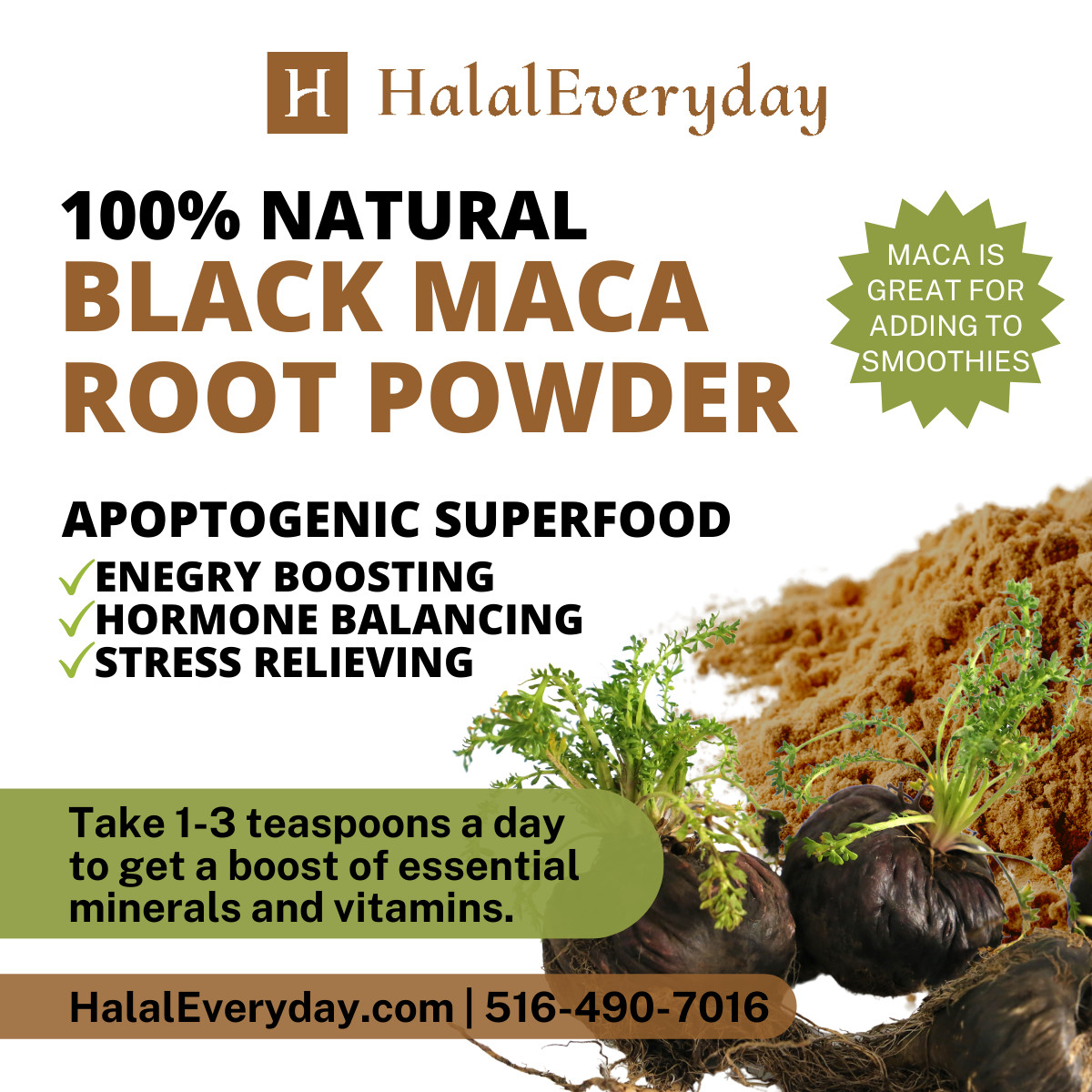 Maca Root Powder Black Raw Pure Natural NonGMO Peruvian Superfood Bulk