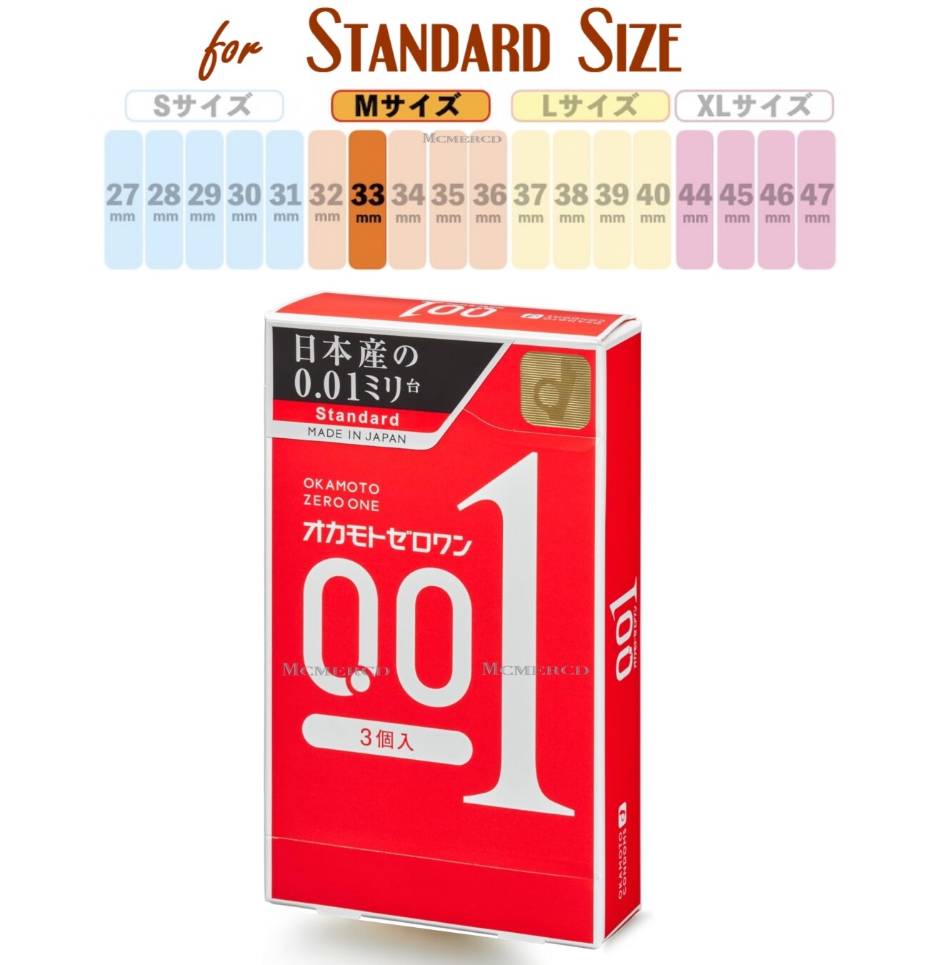 OKAMOTO 001 Standard Size Polyurethane Condom [EXP DATE: 2028.12] – US Seller
