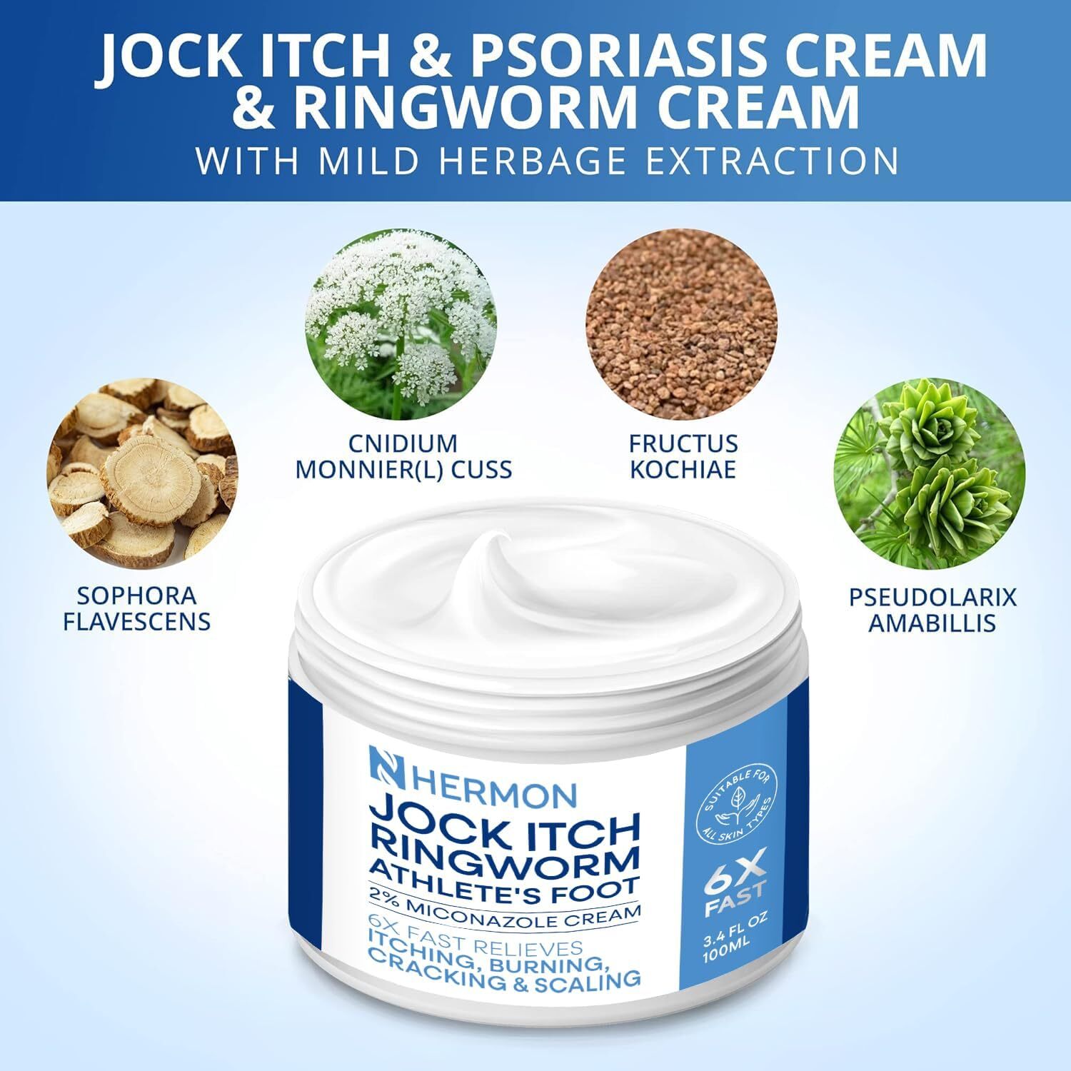 Jock Itch Antifungal Cream, Psoriasis Cream, Ringworm Treatment for Humans, 2026