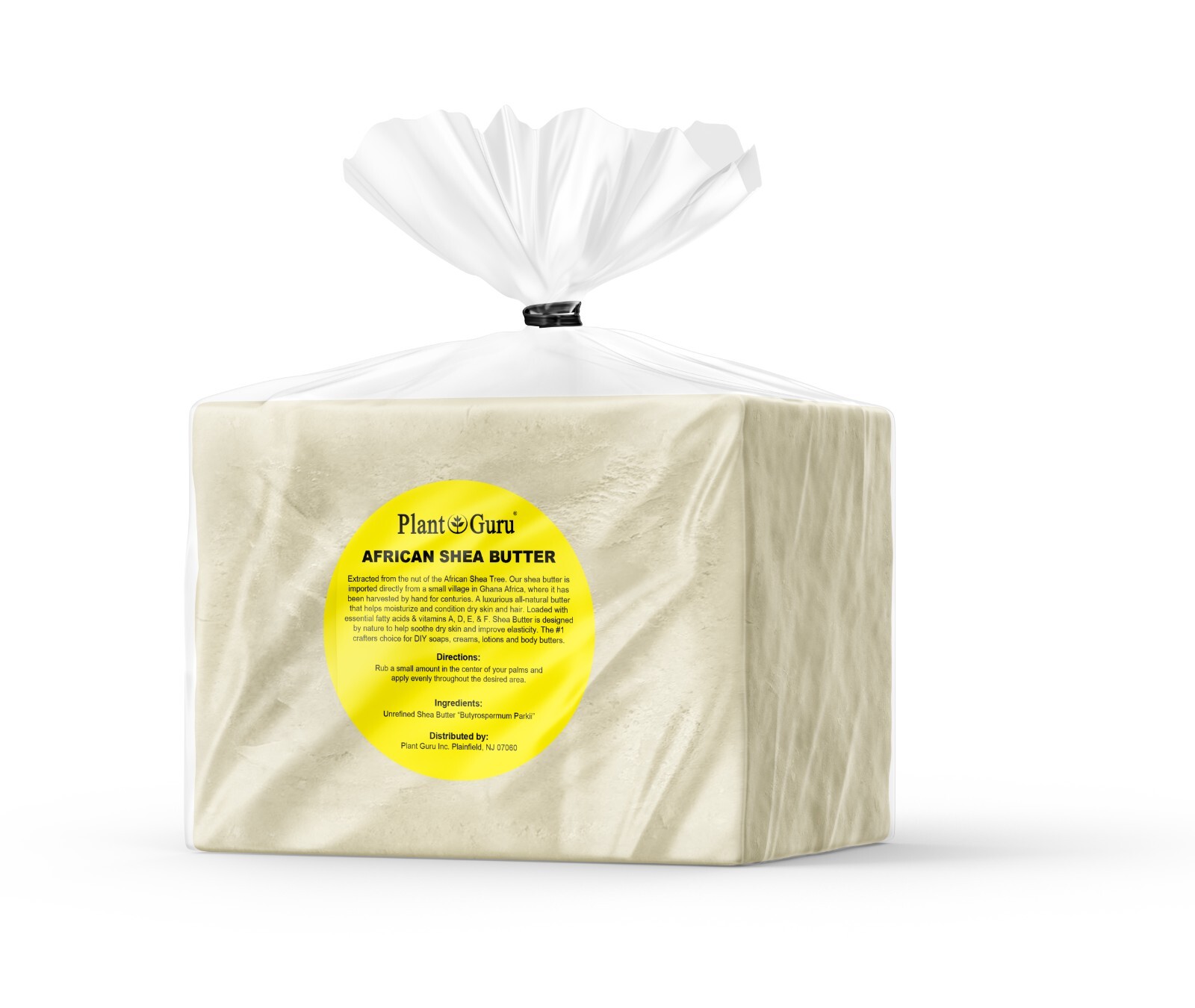 Raw African Shea Butter 5 lbs. Bulk IVORY 100% Pure Unrefined Organic Natural