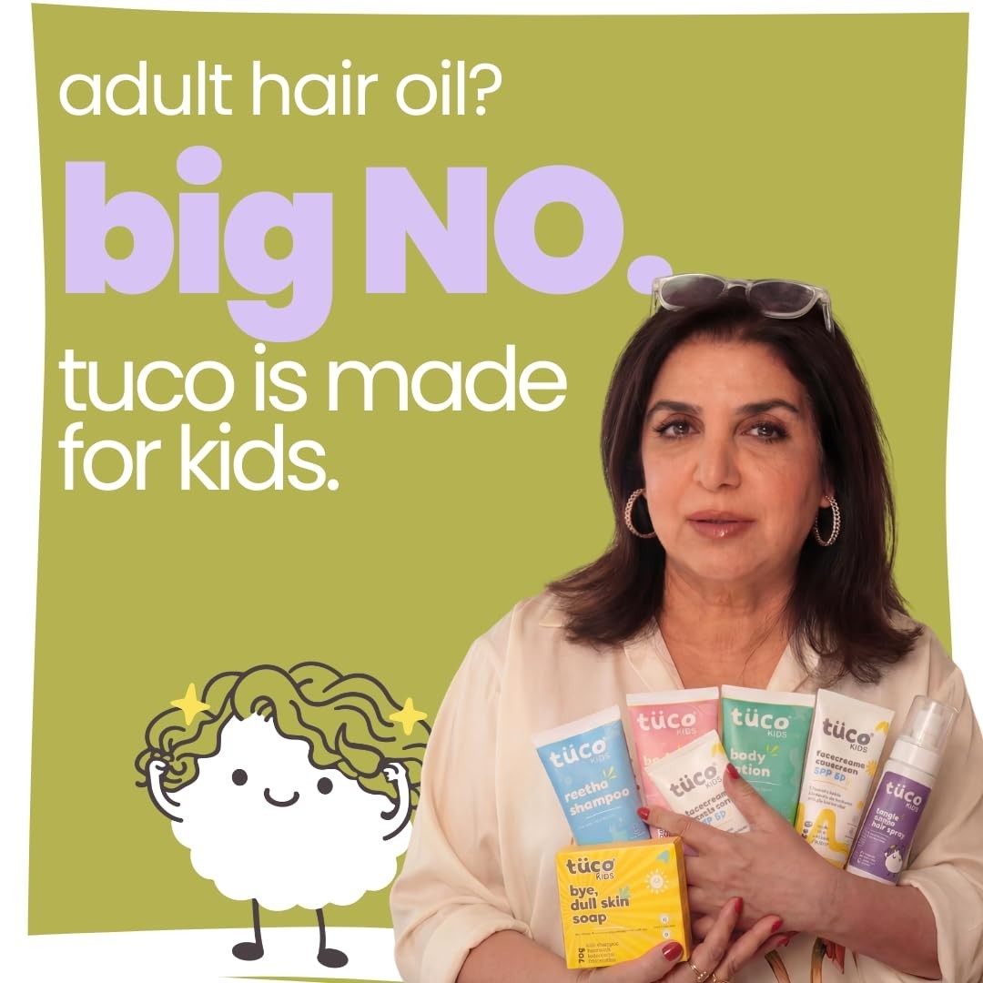 Tuco Kids Hair Oil with Extra Virgin Coconut Mint For Rough Hair for Kids 100ml