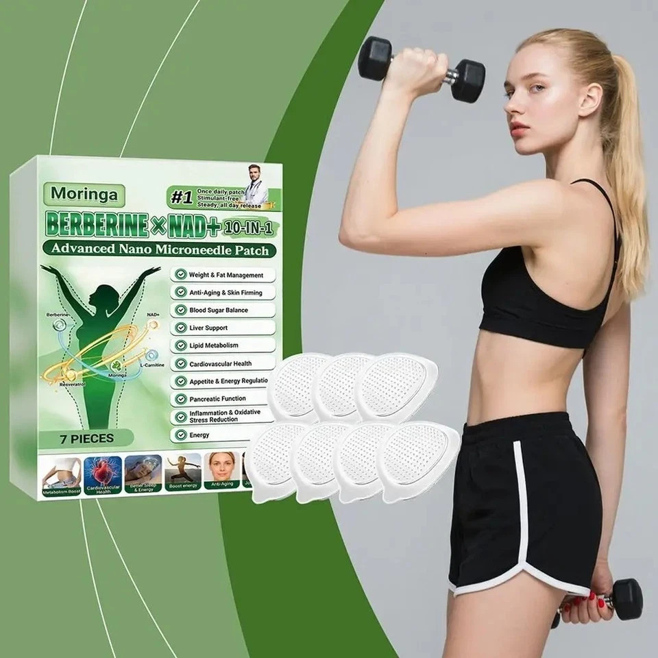 Moringa Berberine 10-in-1 Advanced Nano Microneedle Patch (7pcs/box