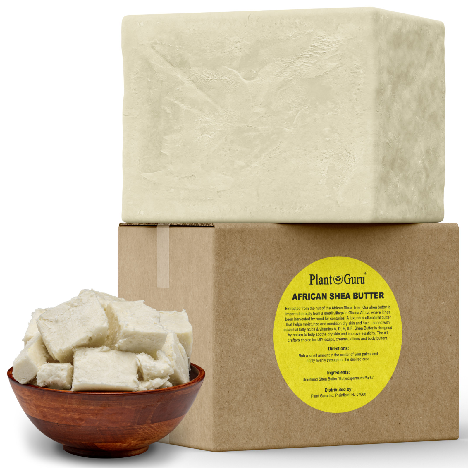 Raw African Shea Butter 3 lbs. Bulk IVORY 100% Pure Natural Organic Unrefined
