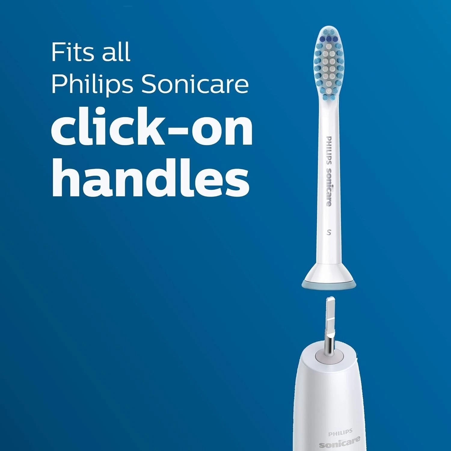 4 Pack of Philips Sonicare Soft S Sensitive Replacement Toothbrush Heads New