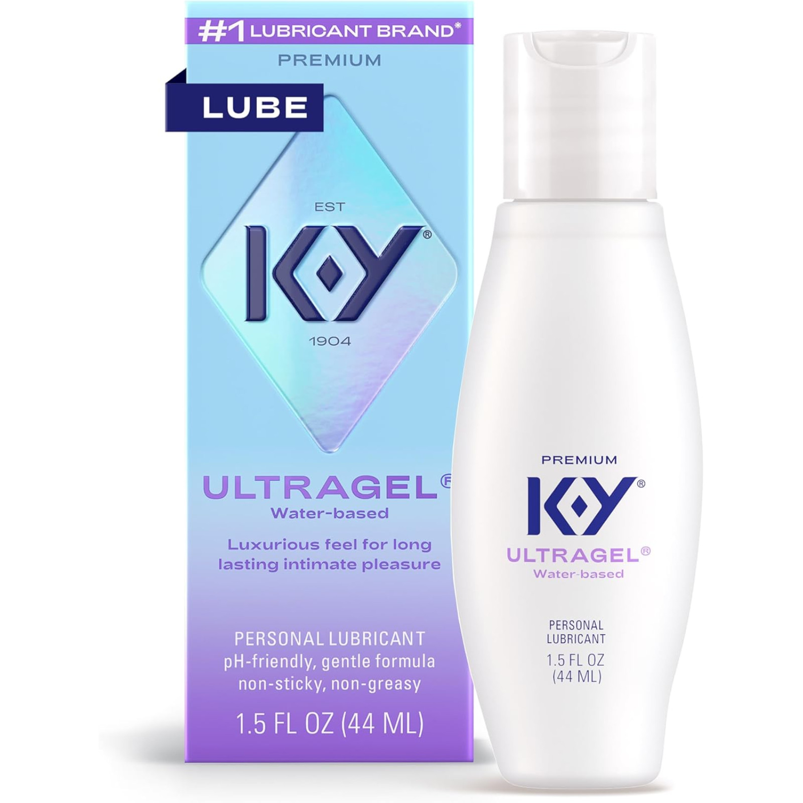 K-Y Ultragel Water-Based Lube 1.5oz for Men Women and Couples