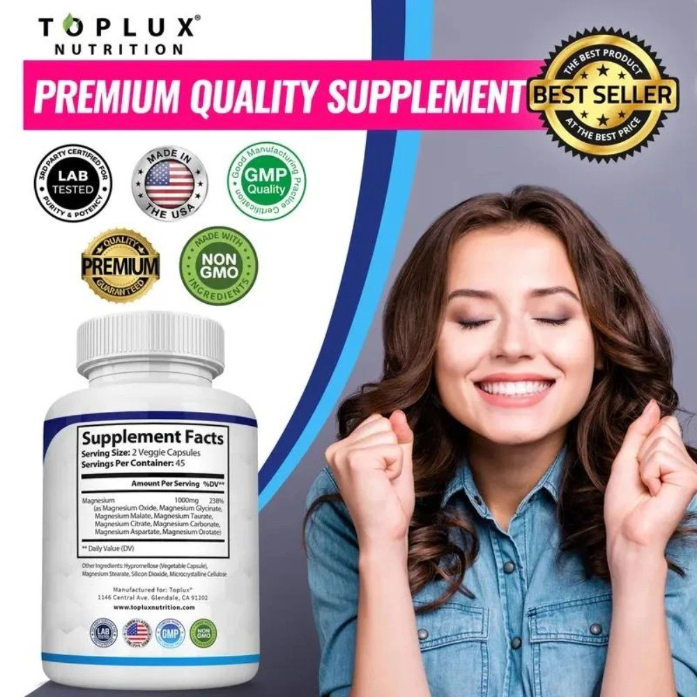 2 bottles Magnesium Complex 8 Essential Magnesium Supplement US Fast delivery