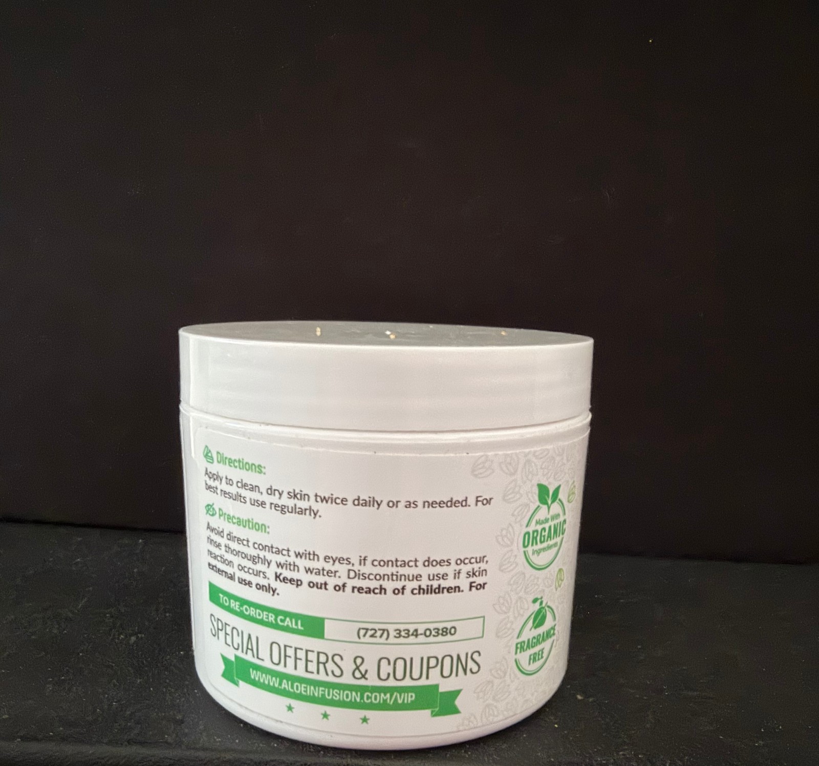 Aloe Infusion Face & Body Cream, Moisturize, Nourish, Soothe 4 oz jar NEW