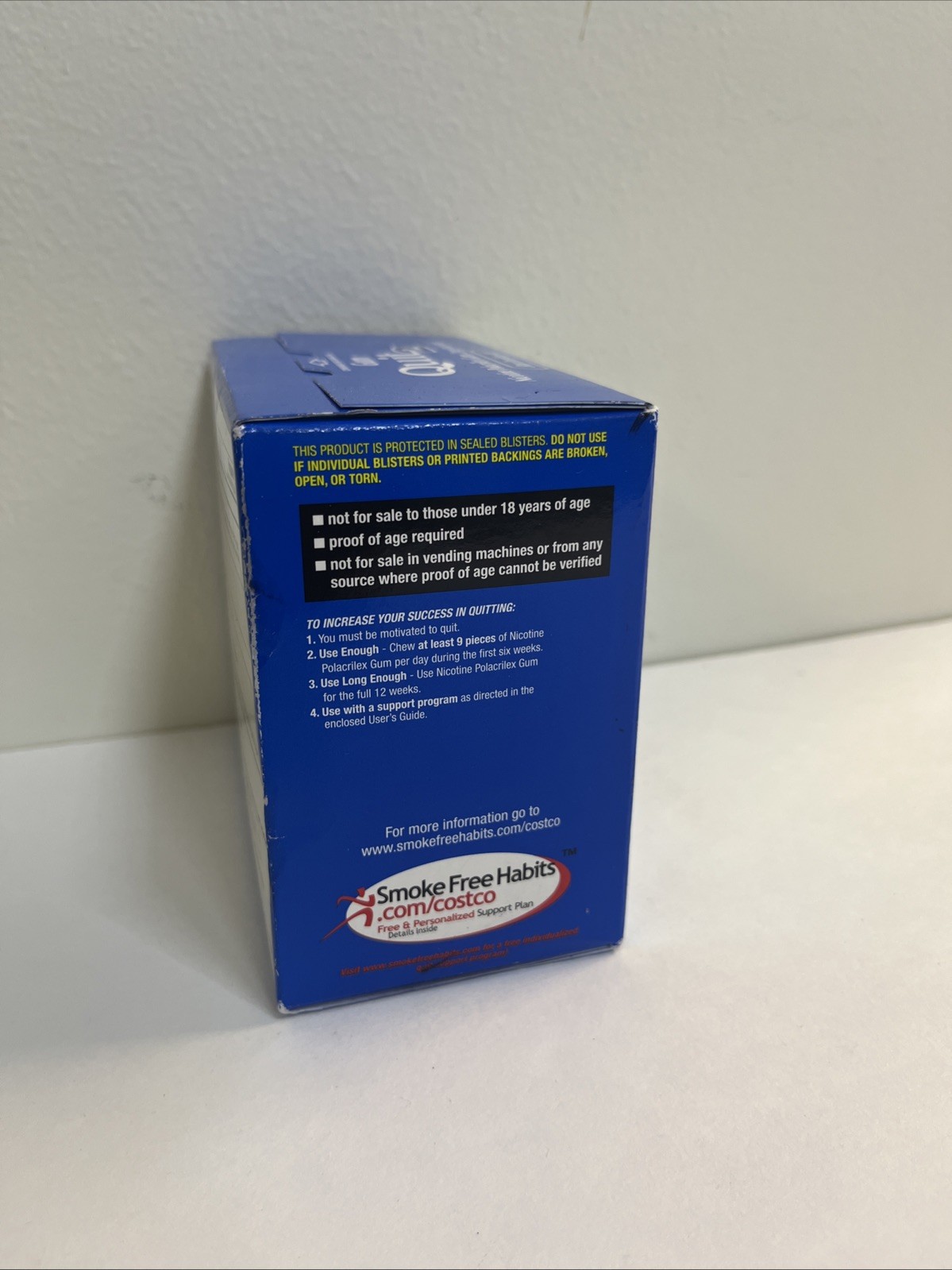 Kirkland Signature Quit 2 mg Gum Nicotine Polacrilex Stop Smoking Aid 190 Pieces