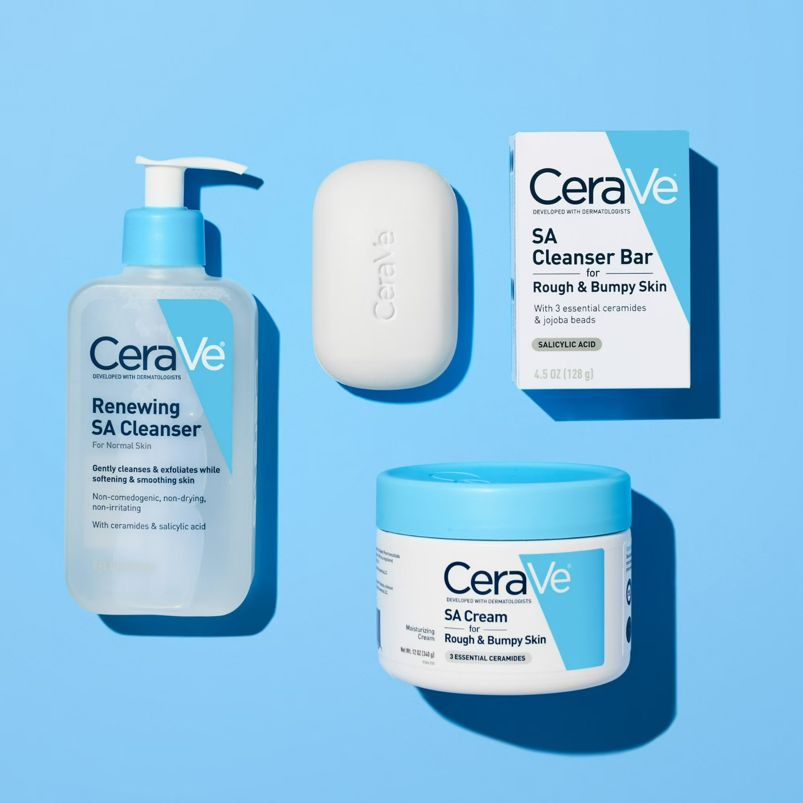 CeraVe Moisturizing SA Cream Rough and Bumpy Skin Salicylic Acid 12 oz NEW