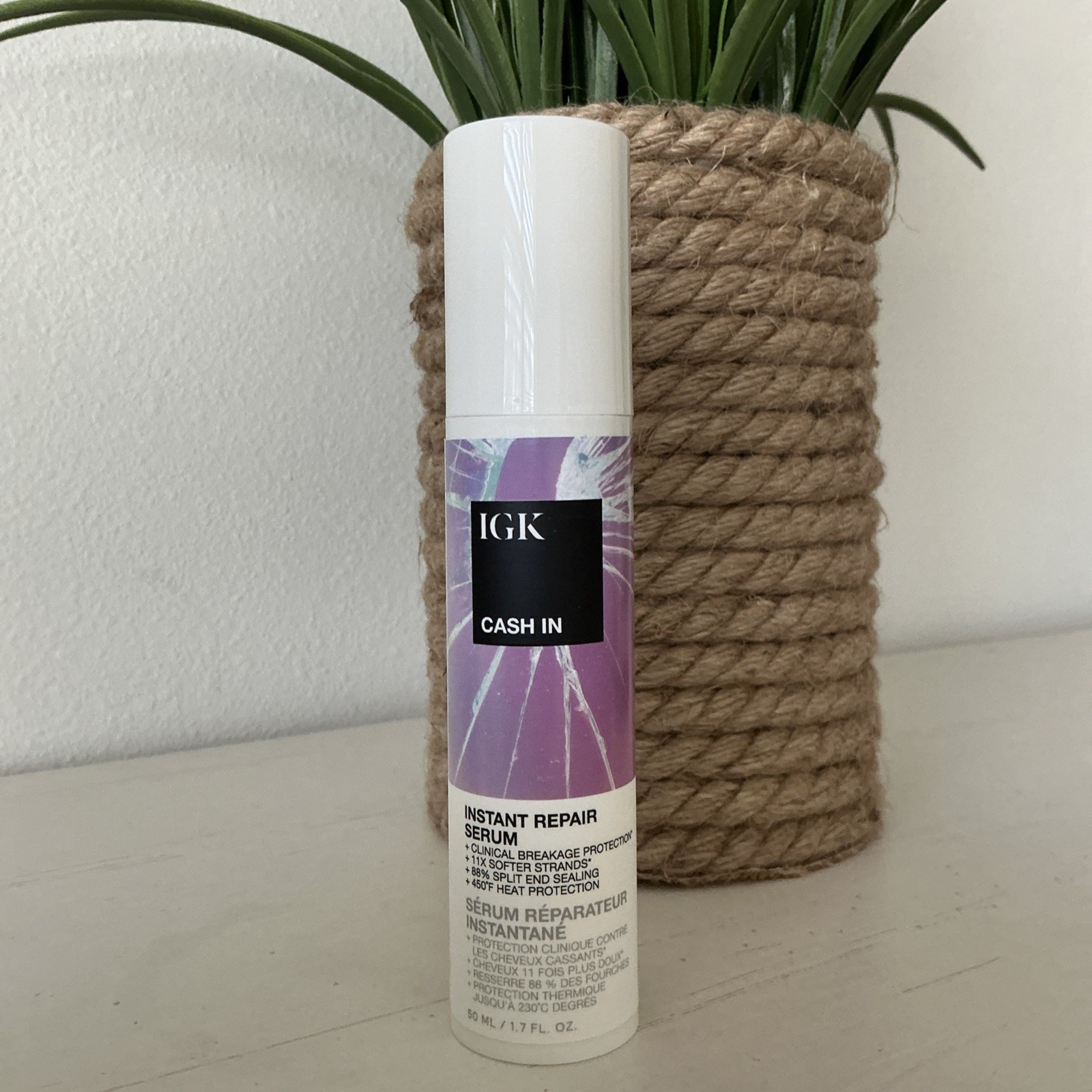 IGK CASH IN Instant Hair Repair Serum – 50mL/1.7oz – NEW