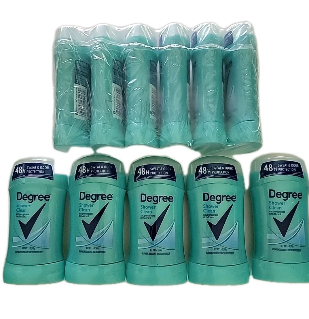NOS Lot of 11 Degree Antiperspirant Deodorant Shower Clean 1.6oz EXP 01-2025