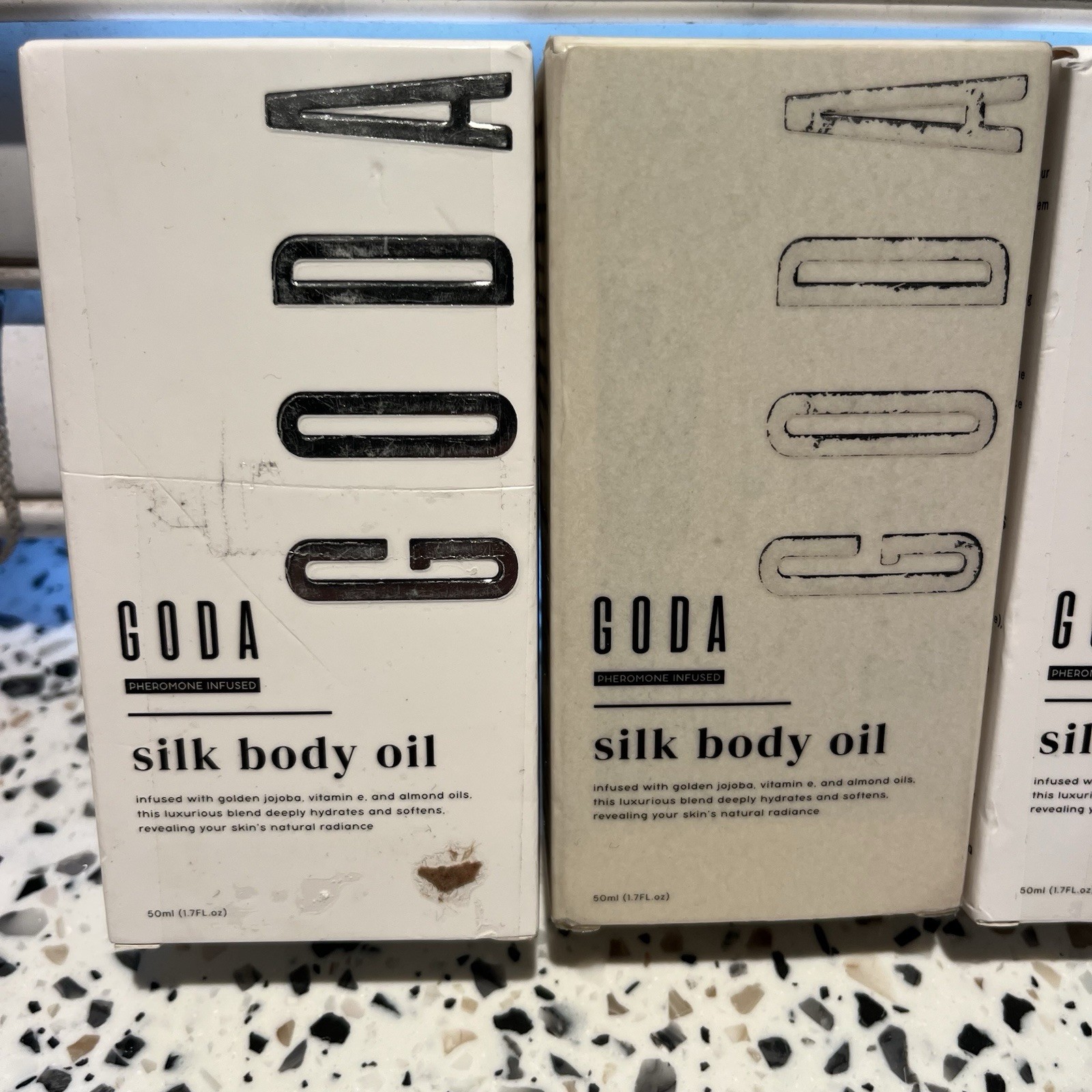 GODA Silk Body Oil Firming Anti Aging Moisturizer Formula 1.7oz LOT Of 3 Boxes