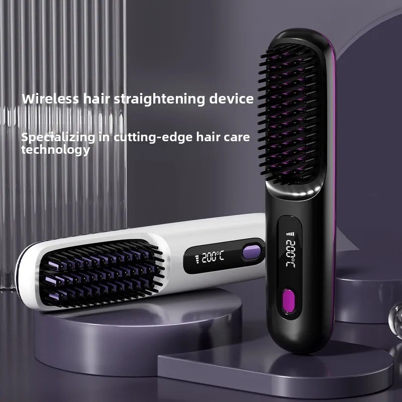 Hot Cordless Rechargeable Mini Hair Straightener – Go Brush Pro Numoya Wand