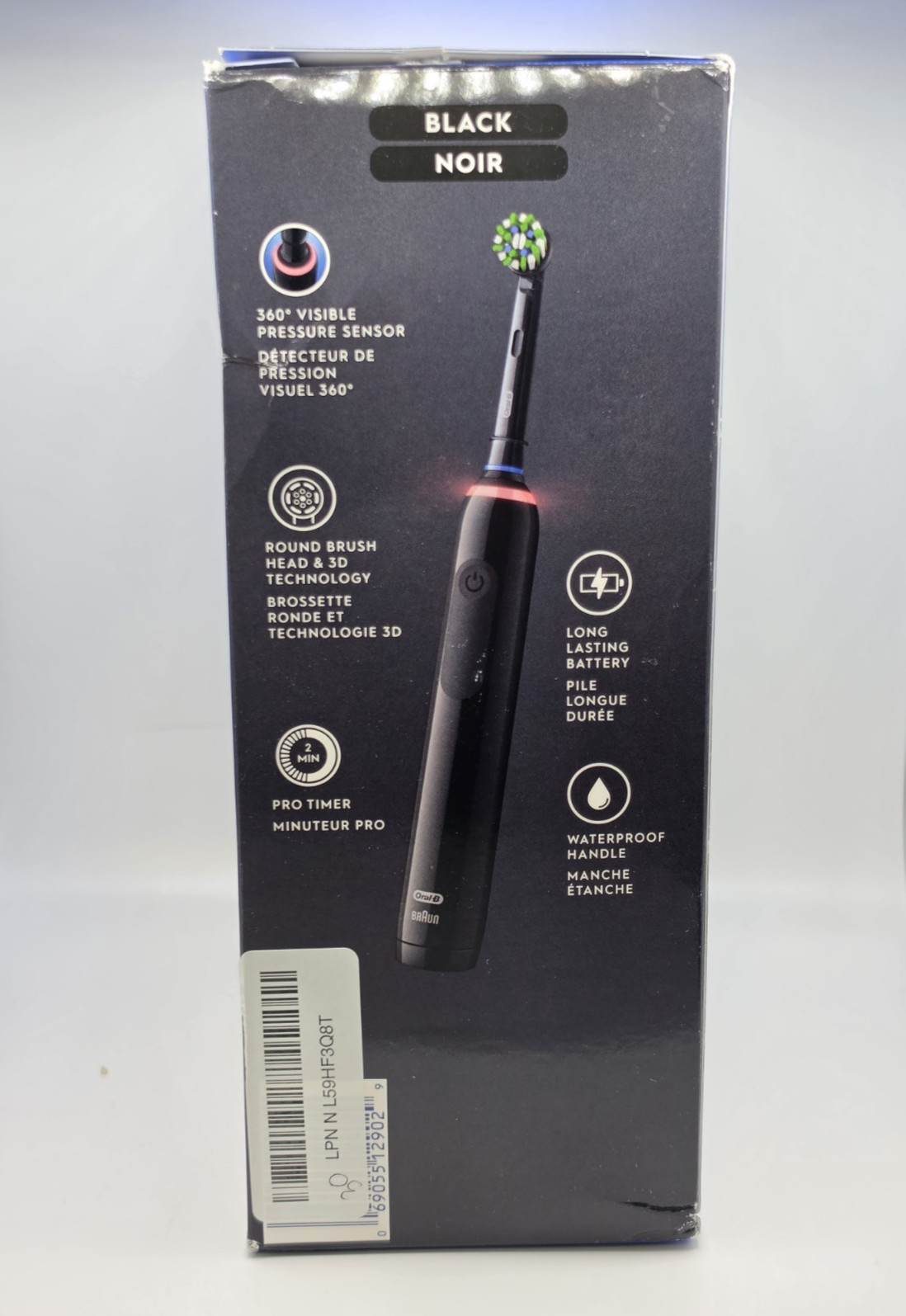 Oral-B Smart 1500 Electric Power Rechargeable Battery Toothbrush, Black – READ