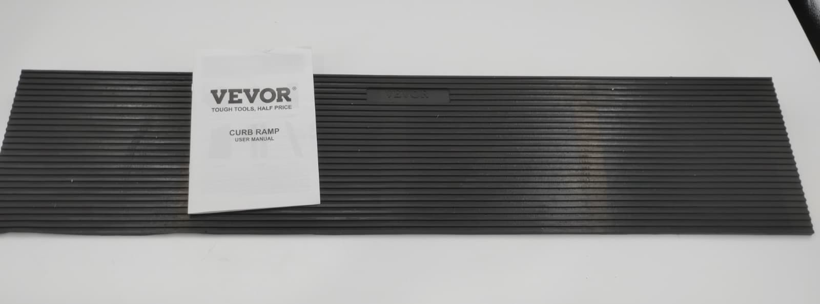 VEVOR Threshold Ramp Wheelchair Cuttable Black 35.4×7.9×1.6 In Doorway