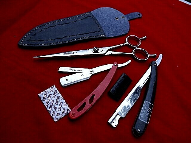 Money Back Warranty 8″ Hairdressing Barber Scissors/Japanese Steel+ 2 x Razors