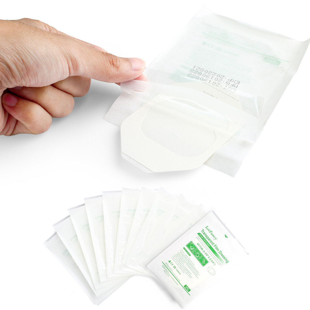 35Pcs Transparent Film Dressing (6x7cm) Wound Bandages Adhesive Patch Waterproof