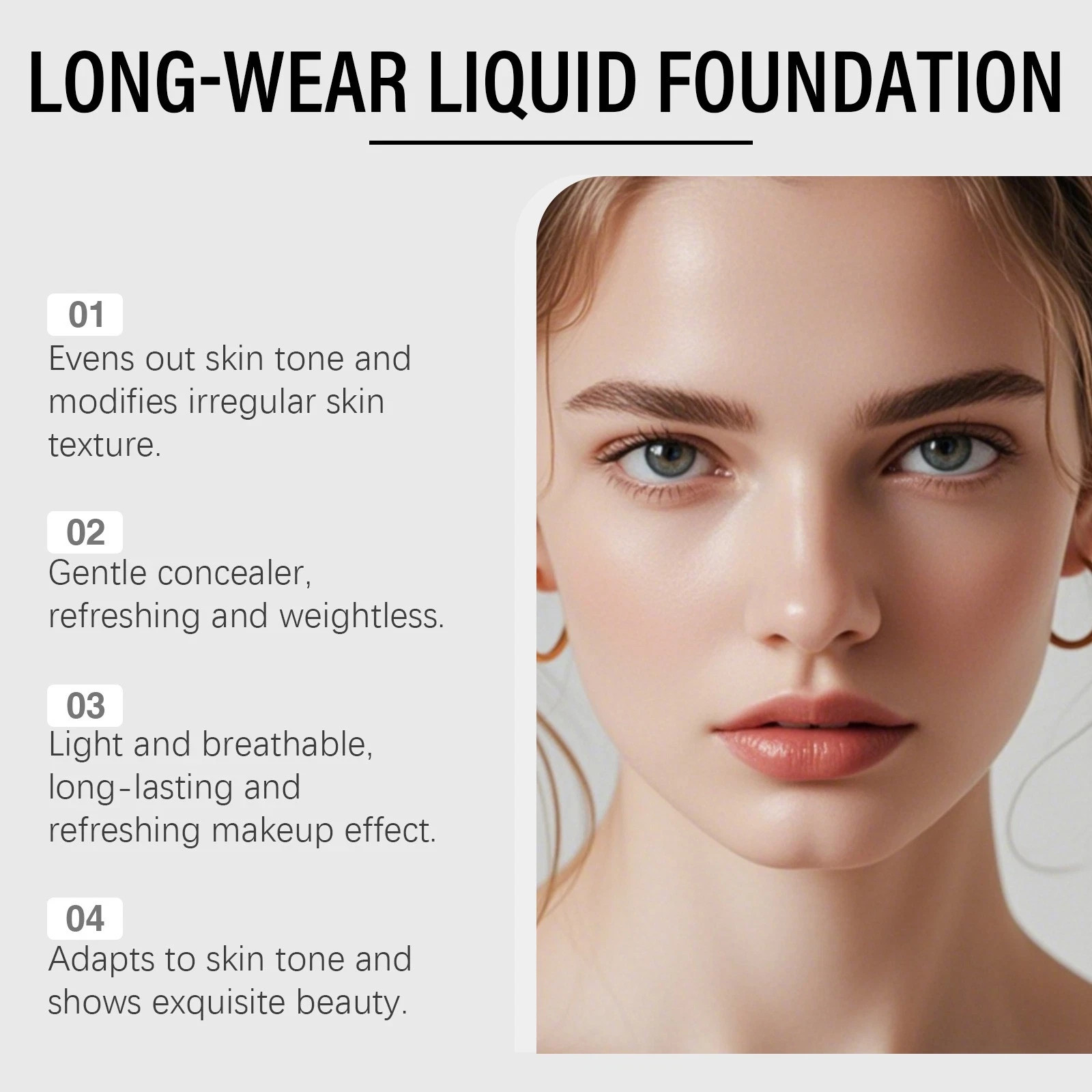 30g Luxe Foundation Colour Changing SPF 50, Luxe Foundation For Mature Skin